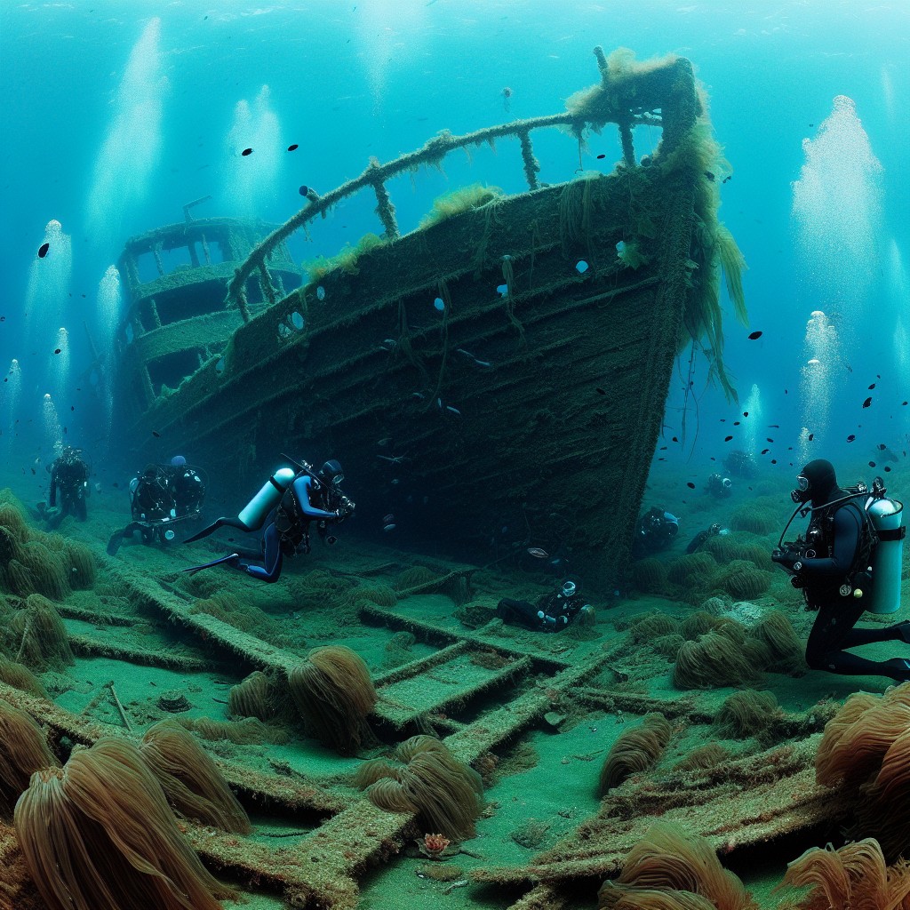 wreck diving in japan