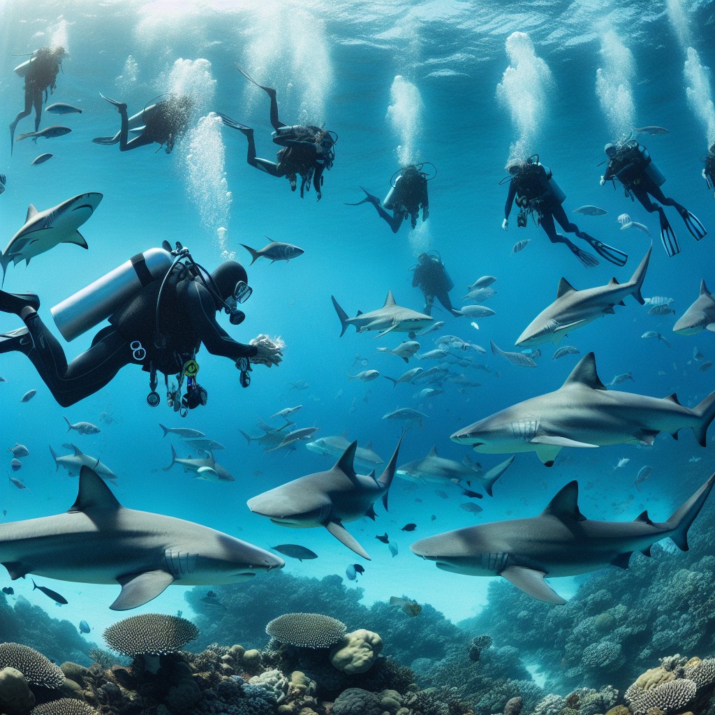 diving with sharks in japan